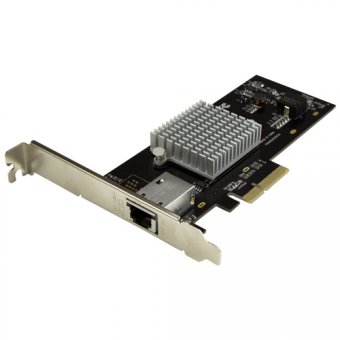 StarTech.com Carte réseau PCI Express à 1 port 10 Gigabit Ethernet avec chipset Intel X550 - Adaptateur NIC PCIe 10GBase-T / NBASE-T - Adaptateur réseau - PCIe 2.0 profil bas - 10Gb Ethernet x 1 - noir - pour P/N: BNDTB10GI, BNDTB210GSFP, BNDTB310GNDP, BN 