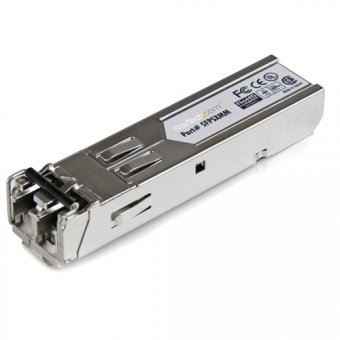 StarTech.com SFP fibre - 1000Base-SX - Module SFP fibre optique - Gigabit - Conforme aux normes MSA - Multimode LC - 850 nm - 550 m - Module transmetteur SFP (mini-GBIC) - 1GbE - 1000Base-SX - LC multi-mode - jusqu'à 550 m - 850 nm - pour P/N: MCM1110SFP 