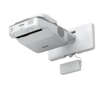 Epson EB-695Wi - Projecteur 3LCD - 3500 lumens (blanc) - 3500 lumens (couleur) - WXGA (1280 x 800) - 16:10 - 720p - LAN - gris, blanc 
