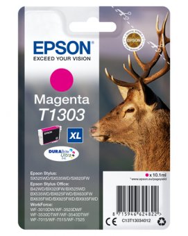 Epson T1303 - 10.1 ml - taille XL - magenta - original - blister - cartouche d'encre - pour Stylus Office BX630, BX635, BX935, WorkForce WF-3010, 3520, 3530, 3540, 7015, 7515, 7525 