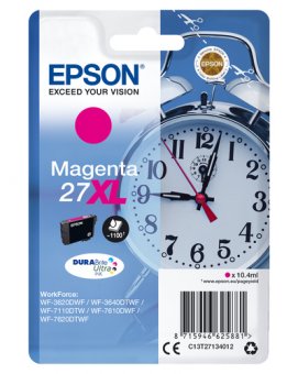Epson 27XL - 10.4 ml - XL - magenta - original - cartouche d'encre - pour WorkForce WF-3620, WF-3640, WF-7110, WF-7210, WF-7610, WF-7620, WF-7710, WF-7715, WF-7720 