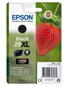 Epson 29XL - 11.3 ml - XL - noir - original - blister - cartouche d'encre - pour Expression Home XP-245, 247, 255, 257, 332, 342, 345, 352, 355, 435, 442, 445, 452, 455 