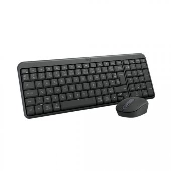 Logitech MK250 - Ensemble clavier et souris - sans fil - Bluetooth LE - AZERTY - Français - graphite 
