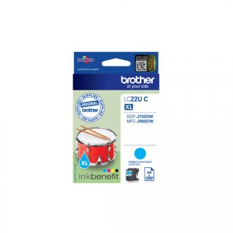 Brother LCLC22UC - XL - cyan - original - cartouche d'encre - pour Brother DCP-J785DW, MFC-J985DW 