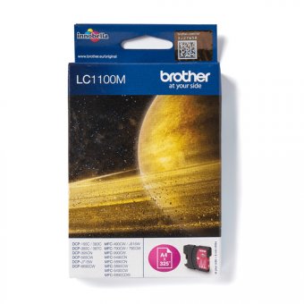 Brother LC1100M - Magenta - original - cartouche d'encre - pour Brother DCP-185, 395, 585, 6690, J715, MFC-490, 5490, 790, 795, 990, J615, Justio MFC-5890 