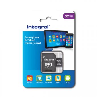 Integral Smartphone and Tablet - carte mémoire flash - 32 Go - microSDHC UHS-I 