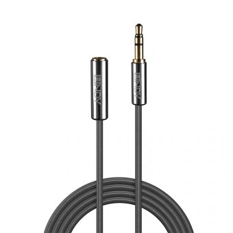 Lindy Rallonge Audio Jack 3.5mm, Cromo Line, 0.5m 