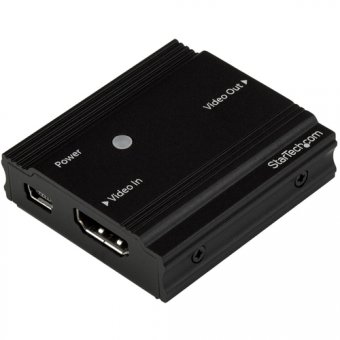 StarTech.com Amplificateur de signal HDMI - Extendeur HDMI - Booster HDMI - Répéteur de signal vidéo - 4K 60 Hz - Prolongateur audio/vidéo - HDMI - jusqu'à 35 m 