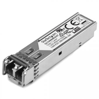 StarTech.com SFP à fibre optique Gigabit compatible Cisco GLC-SX-SM-RGD - Module transmetteur SFP (mini-GBIC) (équivalent à : Cisco GLC-SX-MM-RGD) - 1GbE - 1000Base-SX - LC multi-mode - jusqu'à 550 m - 850 nm 