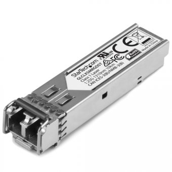 StarTech.com SFP à fibre optique Gigabit compatible Cisco GLC-LX-SM-RGD - Module transmetteur SFP (mini-GBIC) (équivalent à : Cisco GLC-LX-SM-RGD) - 1GbE - 1000Base-LX - mode unique LC - jusqu'à 10 km - 1310 nm 