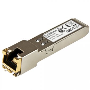 StarTech.com SFP RJ45 - 1000Base-T - Module SFP cuivre - Gigabit - Compatible Juniper EX-SFP-1GE-T - SFP 1G - Mini-GBIC - 100 m - Module transmetteur SFP (mini-GBIC) (équivalent à : Juniper EX-SFP-1GE-T) - 1GbE - 1000Base-T - RJ-45 - jusqu'à 100 m 