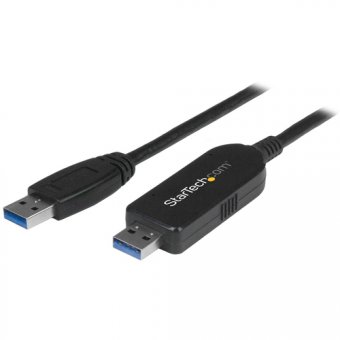 Startech Câble USB 3.0 de transfert de données pour Mac et Windows - Adaptateur de connexion directe - USB 3.0 - USB 3.0 - noir 