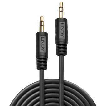 Lindy Câble audio Premium 2 x jack mâle 3,5mm, 1m 