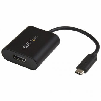 StarTech.com Adaptateur USB C vers HDMI 4K - 4K 60Hz - Compatible Thunderbolt 3 - Adaptateur d'affichage vidéo USB Type C vers HDMI (CDP2HD4K60SA) - Adaptateur vidéo - Conformité TAA - USB-C mâle pour HDMI femelle - 19 cm - noir - support pour 4K60Hz (384 