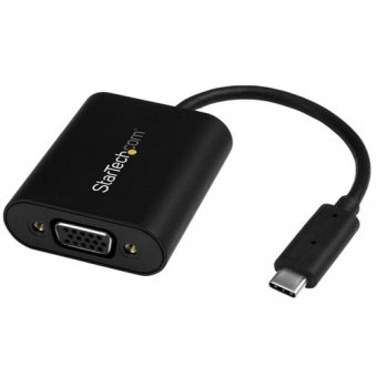 StarTech.com Adaptateur USB-C vers VGA avec switch pour mode Présentateur - Convertisseur USB Type-C vers HD15 - 1920x1200 - Adaptateur vidéo externe - USB-C - D-Sub 