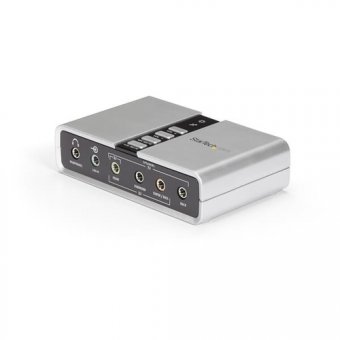 StarTech.com Adaptateur audio USB 7.1 avec audio numérique SPDIF - Carte son externe - USB (F) vers 2x Toslink (F) et 8x 3,5 mm (F) - Carte son - 48 kHz - 7.1 - USB 2.0 - pour P/N: MU15MMS, MU6MMS 