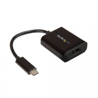 StarTech Adaptateur vidéo USB Type-C vers DisplayPort - 4K 60 Hz - Adaptateur DisplayPort - USB-C (M) pour DisplayPort (F) - Thunderbolt 3 / DisplayPort 1.4 - 14 cm - support 8K30Hz (7680 x 4320), support pour 4K60Hz - noir - pour P/N: BNDTB10GI, BNDTB210 