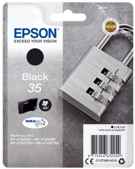 Epson 35 - 16.1 ml - noir - original - blister - cartouche d'encre - pour WorkForce Pro WF-4720, WF-4720DWF, WF-4725DWF, WF-4730, WF-4730DTWF, WF-4740, WF-4740DTWF 