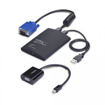 StarTech.com Portable Laptop Crash Cart Adapter, USB/VGA/Mini DisplayPort KVM Console, File Transfer and Video Capture - Commutateur KVM - 1 x KVM port(s) - 1 utilisateur local - de bureau - Conformité TAA 
