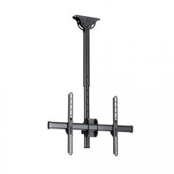 StarTech.com Support plafond court pour télévision à écran plat - Multidirectionnel (FPCEILPTBSP) - Support - pour écran plat - acier robuste - noir - Taille d'écran : 37"-75" - montable au plafond - pour P/N: HDMIPLATE 