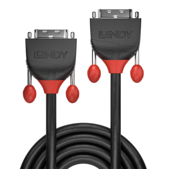 Lindy Câble DVI-D Dual Link, Black Line, 3m - disponible 24 / 48h 