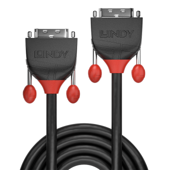 Lindy Câble DVI-D Single Link, Black Line, 10m 