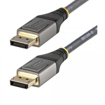 StarTech.com 1ft/30cm DisplayPort 1.4 Cable, 8K 60Hz HDR10 - Câble DisplayPort - DisplayPort (M) verrouillé pour DisplayPort (M) verrouillé - DisplayPort 1.4 - 30 cm - sans halogène, moulé, passif, support 8K60Hz (7680 x 4320), support 4K120Hz (3840 x 216 