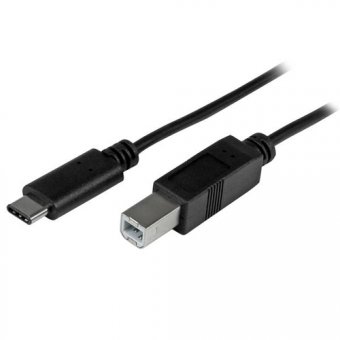 StarTech Câble USB-C vers USB-B de 2 m - USB Type-C - USB 2.0 - Câble USB - USB-C (M) pour USB type B (M) - Thunderbolt 3 / USB 2.0 - 2 m - noir 