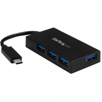 StarTech.com Hub USB 3.0 4 ports - USB-C vers 4x USB-A avec alimentation - Concentrateur (hub) - 4 x SuperSpeed USB 3.0 - de bureau 