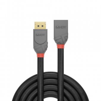 Lindy Rallonge DisplayPort 1.4 Anthra Line, 1m 