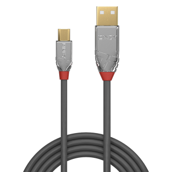 Lindy Câble USB 2.0 Type A vers Micro-B, Cromo Line, 5m 