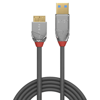 Lindy Câble USB 3.2 Type A vers Micro-B, 5Gbit/s, Cromo Line, 0.5m 