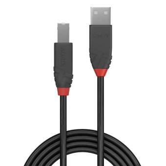 Lindy Câble USB 2.0 type A vers B, Anthra Line, 0.5m 