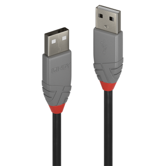 Lindy Câble USB 2.0 type A/A, Anthra Line, 2m 