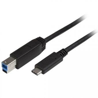 StarTech Câble USB-C vers USB-B de 2 m - Cordon USB Type-C vers Type-B pour imprimante - M/M - USB 3.0 - Câble USB - USB-C (M) pour USB Type B (M) - USB 3.1 Gen1 - 2 m - pour P/N: HB30C5A2CSC, HBS304A24A, SV231DHU34K6, SV231HU34K6, SV231QDPU34K, SV431HU34 