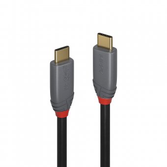 Lindy Câble USB 3.2 type C vers C, 20Gbit/s, 5A, PD, Anthra Line, 1.5m 