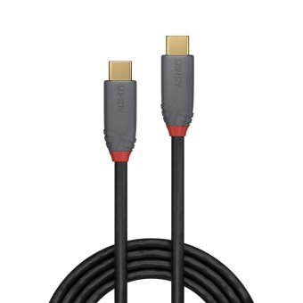 Lindy Câble USB 3.2 Type C vers C, 10Gbit/s, 100W PD, Anthra Line, 5m 