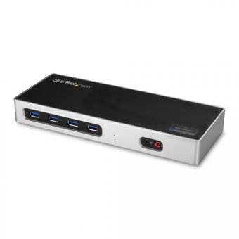 StarTech.com Station d'accueil PC double affichage 4K - Double HDMI, double DP, ou HDMI et DP 60 Hz - USB-C/USB 3.0 (DK30A2DH) - Station d'accueil - USB-C / Thunderbolt 3 - 2 x HDMI - 1GbE - pour P/N: ARMBARDUO, ARMBARDUOV, ARMDUAL30, ARMDUALV, ARMSLIMDUO 