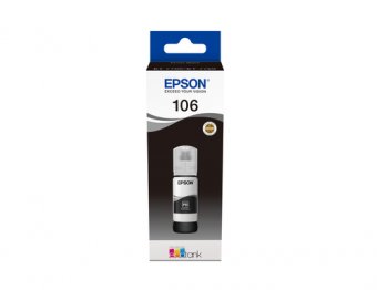 Epson 106 - 70 ml - photo noire - original - noir - réservoir d'encre - pour EcoTank ET-7700, ET-7750, L7160, L7180, Expression Premium ET-7700, ET-7750 