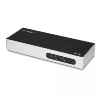 StarTech.com Station d'accueil USB 3.0 double affichage pour PC portable - Réplicateur de port - USB 3.0, GbE, HDMI et DVI / VGA (DK30ADD) - Station d'accueil - USB - DVI, HDMI - 1GbE - pour P/N: DK30A2DH, SVA20N2NEUA 