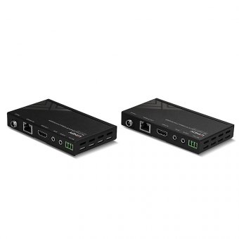 Lindy Kit extender Cat.6 4K30, IR & RS-232 HDBaseT avec PoC, 70m 