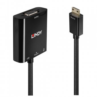 Lindy Convertisseur Mini HDMI vers VGA & Audio 