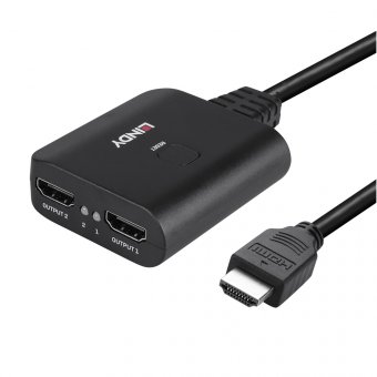 Lindy Câble splitter HDMI 4K60, 2 ports 