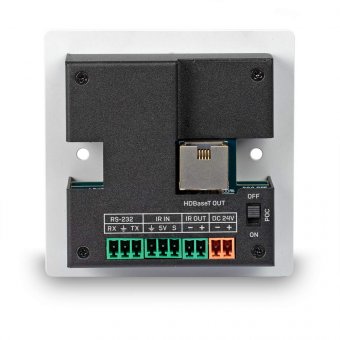 Lindy Plaque murale UK extender HDBaseT Cat.6 KVM HDMI 4K60 & Type C, 150m, émetteur 