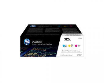 HP 312A - Pack de 3 - jaune, cyan, magenta - original - LaserJet - cartouche de toner (CF440AM) - pour Color LaserJet Pro MFP M476dn, MFP M476dw, MFP M476nw 