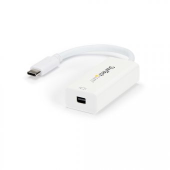 StarTech.com Adaptateur USB-C vers Mini DisplayPort - 4K 60Hz - Blanc - Adaptateur USB 3.1 Type-C vers Mini DP - La Version Mise à Jour est CDP2MDPEC - Adaptateur vidéo - USB-C (M) pour Mini DisplayPort (F) - USB 3.1 / Thunderbolt 3 / DisplayPort 1.2 - 18 