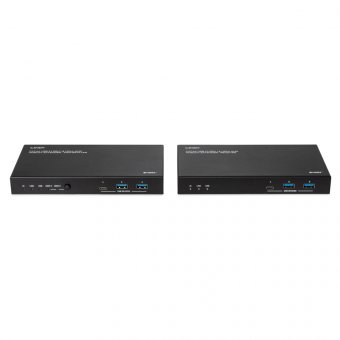 Lindy Extender Cat.6A HDBaseT 2 hôtes USB 3.2 Gen 1 & HDMI 4K60 , 100m 