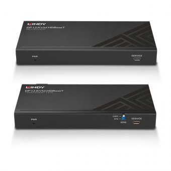 Lindy Extender KVM HDBaseT Cat.6 DisplayPort 1.2, USB, IR & RS-232, 150m 