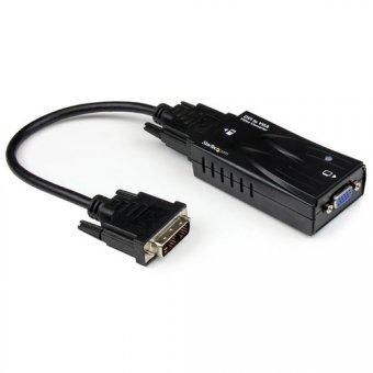 StarTech Convertisseur vidéo haute résolution DVI vers VGA - Convertisseur vidéo - DVI - VGA - noir 