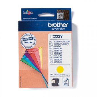 Brother LC223Y - Jaune - original - cartouche d'encre - pour Brother DCP-J4120DW, DCP-J562DW, MFC-J4420DW, MFC-J4625DW, MFC-J5320DW, MFC-J5625DW 